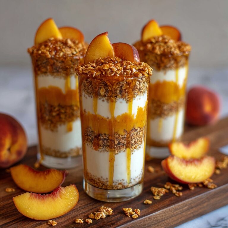 Peach Cobbler Overnight Oats Recipe