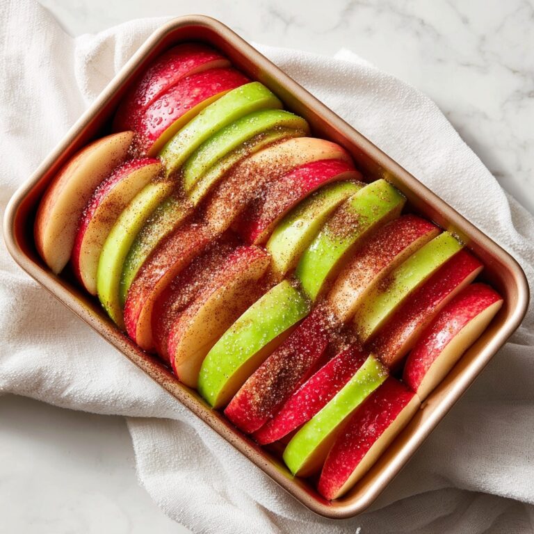 Baked Apple Slices with Cinnamon and Nutmeg Recipe
