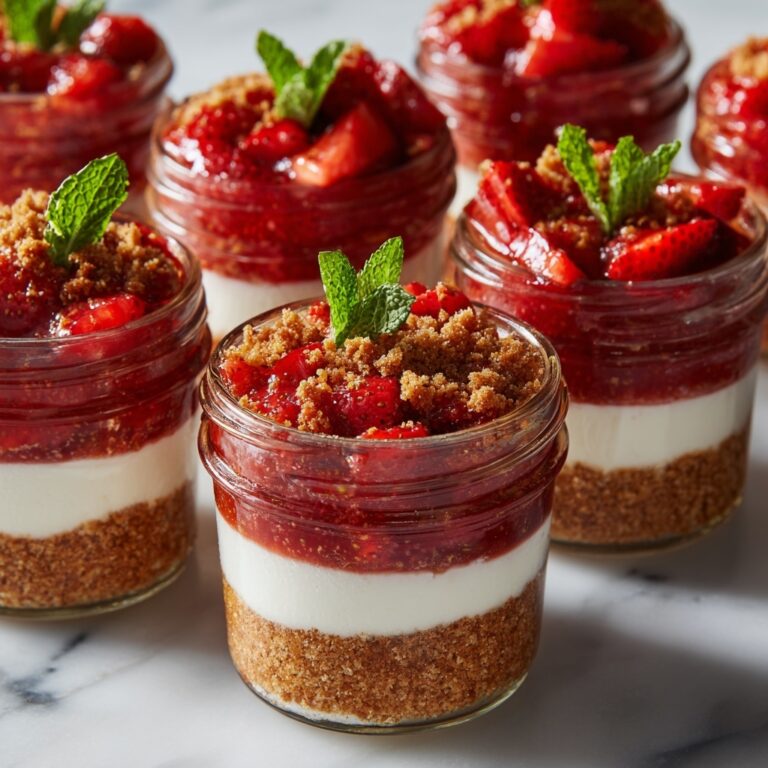 No-Bake Rhubarb Cheesecake Jars Recipe