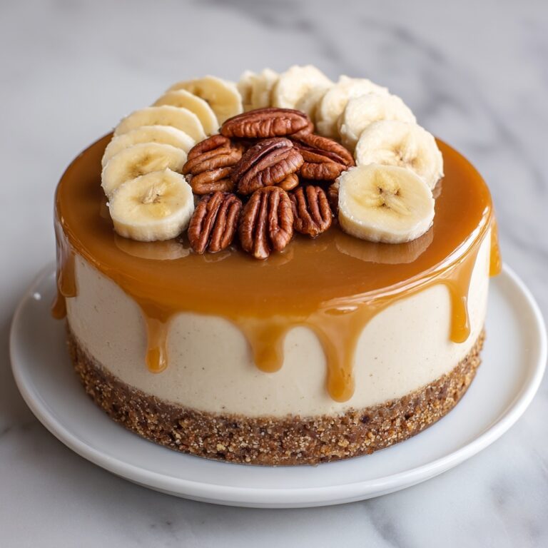 Banana Caramel Nut Cheesecake Recipe