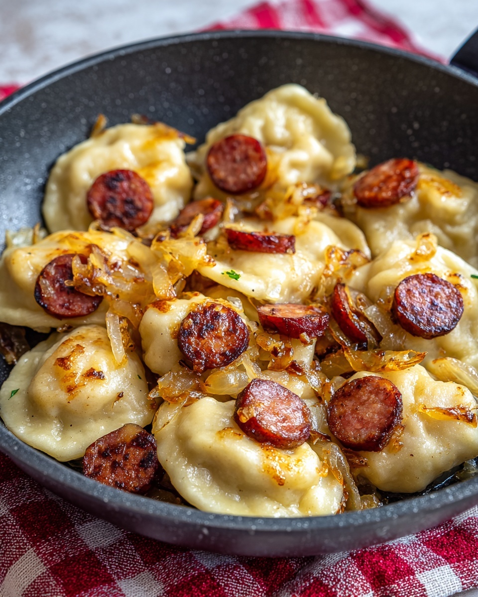 Pierogies and Kielbasa Skillet Dinner Recipe - Recipe Image
