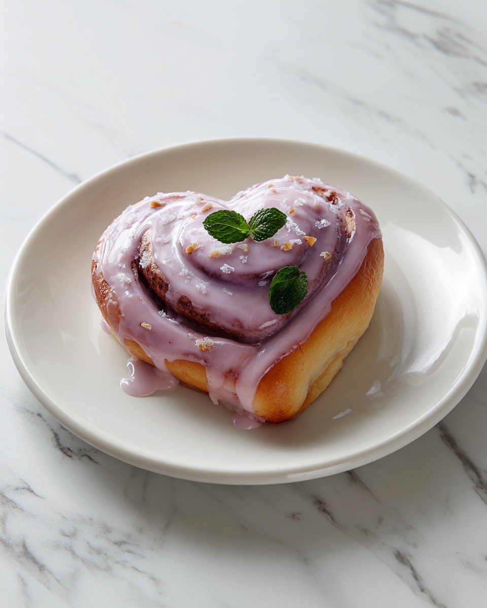 Heart-Shaped Cinnamon Rolls Recipe - Recipe Image