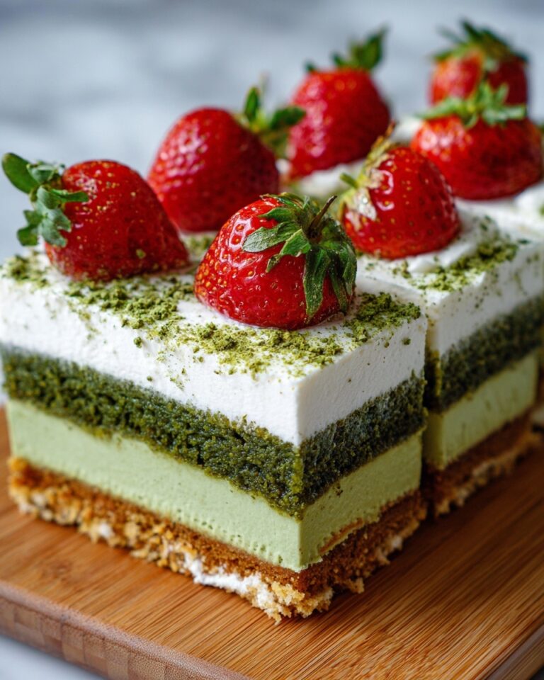 Strawberry Matcha Tres Leches Cake Recipe