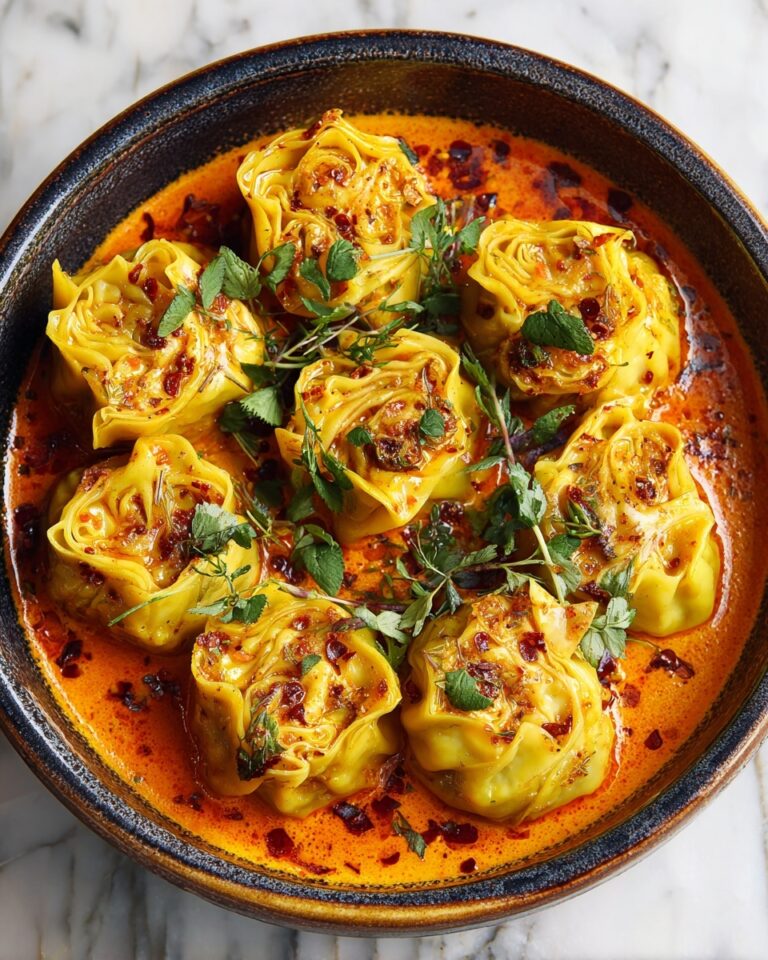 Soup Dumplings in Thai Red Curry Sauce Recipe