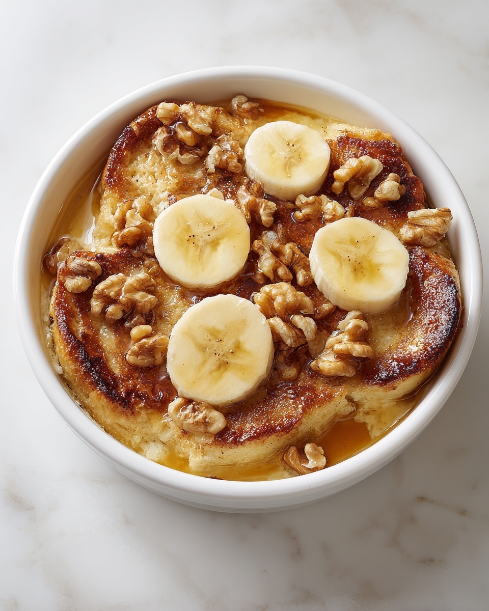 Greek Yogurt Banana Maple Bread Pudding Recipe - Recipe Image