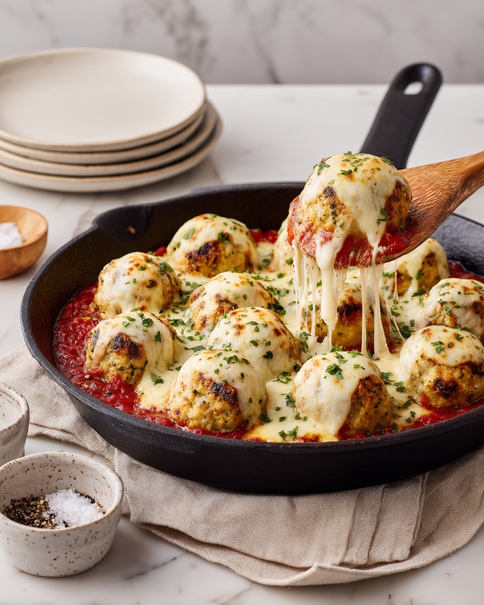 Chicken Parmesan Meatballs Recipe - Recipe Image