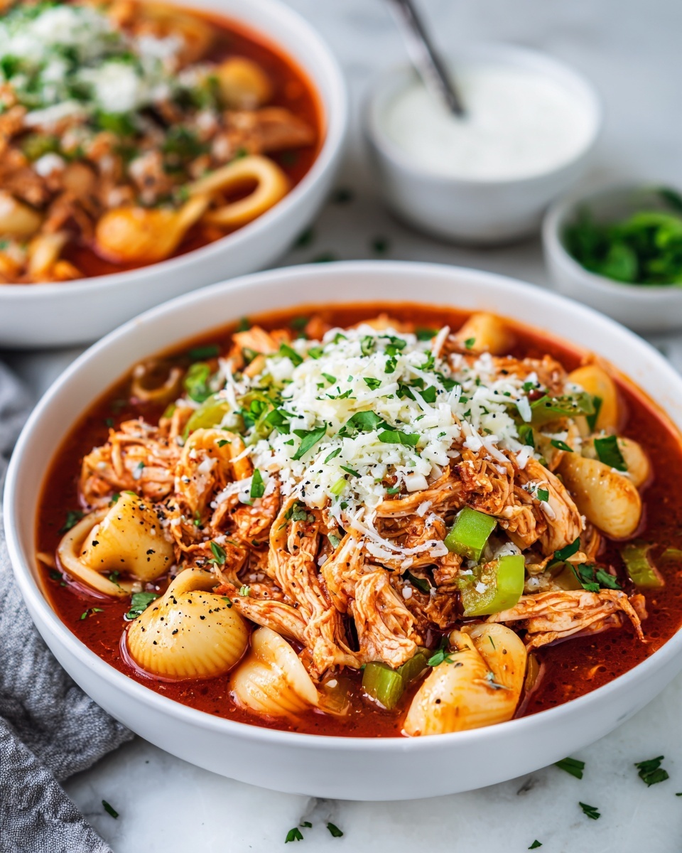 Crockpot Chicken Parmesan Soup Recipe - Recipe Image