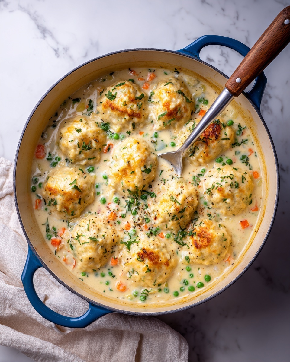 Creamy Chicken Stew and Dumplings Recipe - Recipe Image