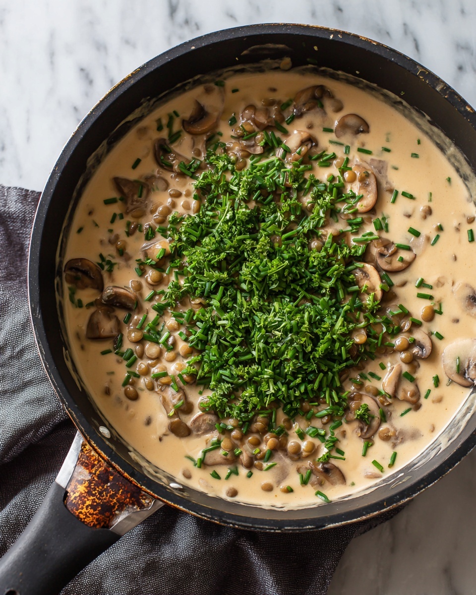 Lentil Mushroom Stroganoff: A Hearty Vegetarian Delight Recipe - Recipe Image
