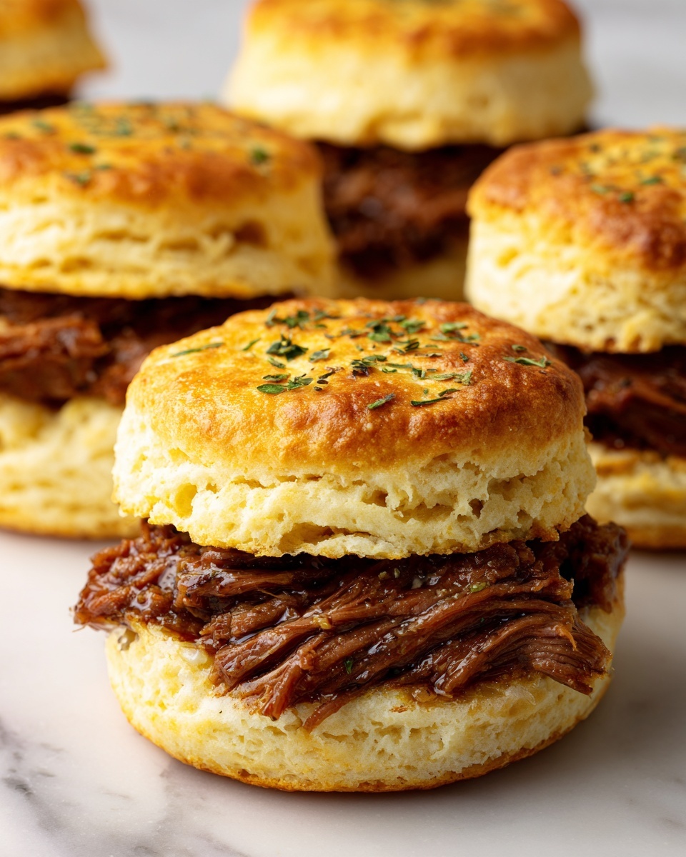 Baked French Dip Biscuits Recipe - Recipe Image
