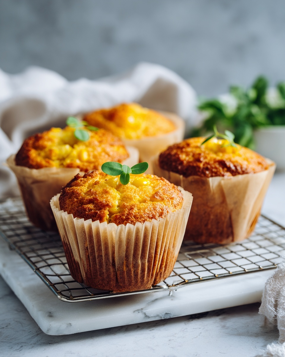 Crispy Cheddar Corn Potato Muffins Recipe - Recipe Image