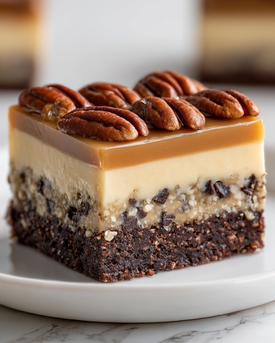 Chocolate Pecan Ooey Gooey Butter Cake Recipe - Recipe Image