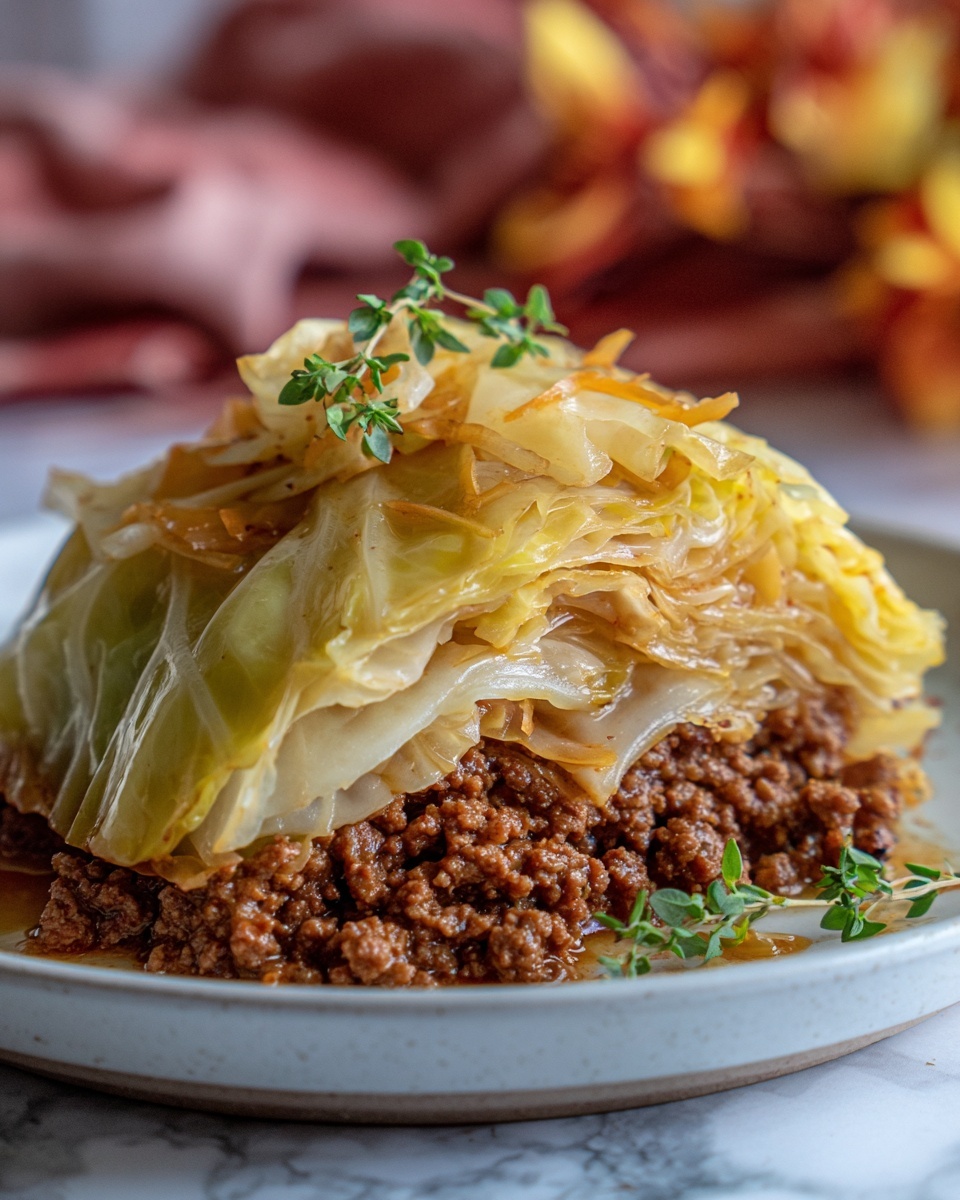 Cabbage and Ground Beef Skillet Recipe - Recipe Image