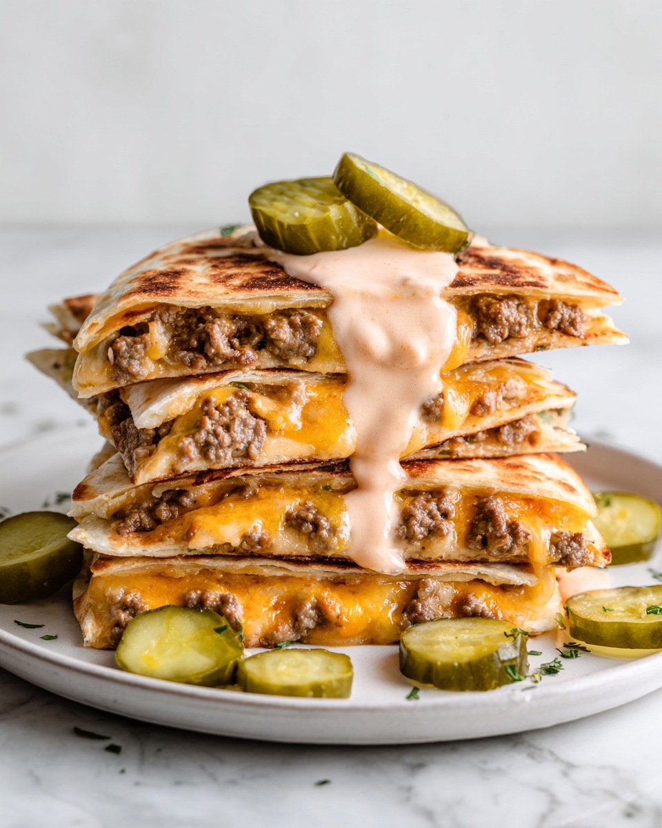 Cheeseburger Quesadilla Recipe - Recipe Image