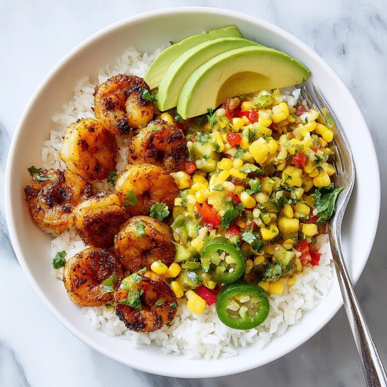 Chipotle Shrimp, Avocado, and Mango Rice Bowls Recipe
