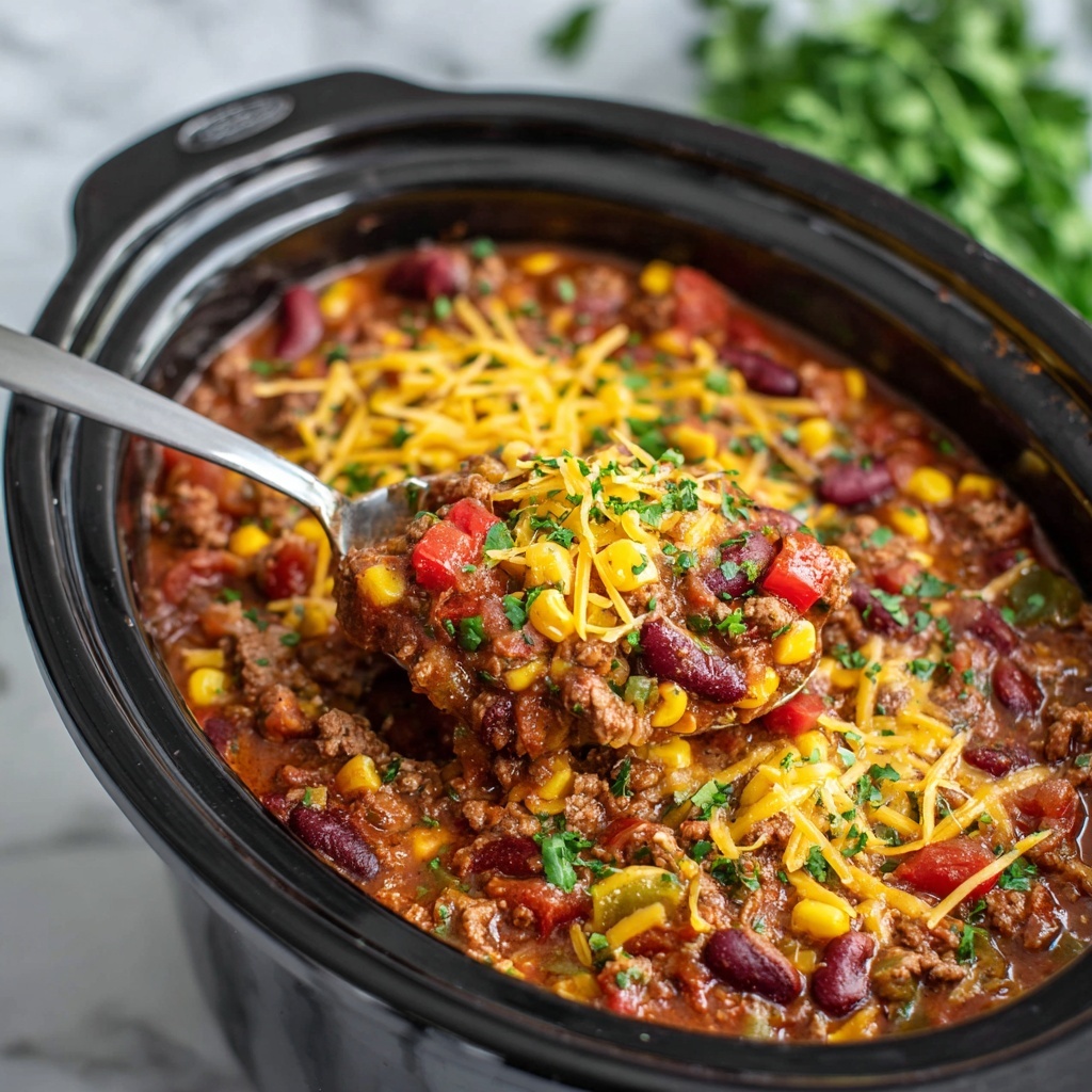 Slow Cooker Taco Casserole Recipe - Recipe Image
