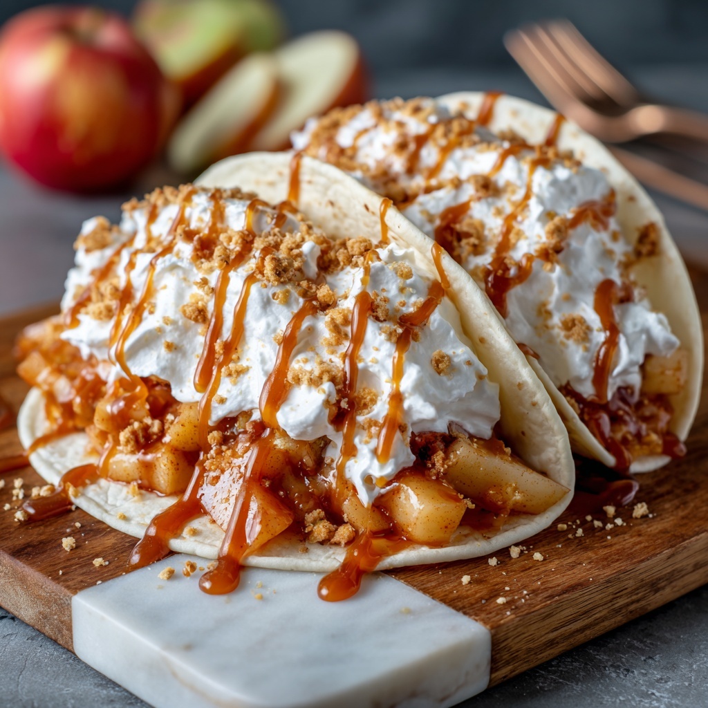 Apple Cheesecake Tacos Recipe - Recipe Image