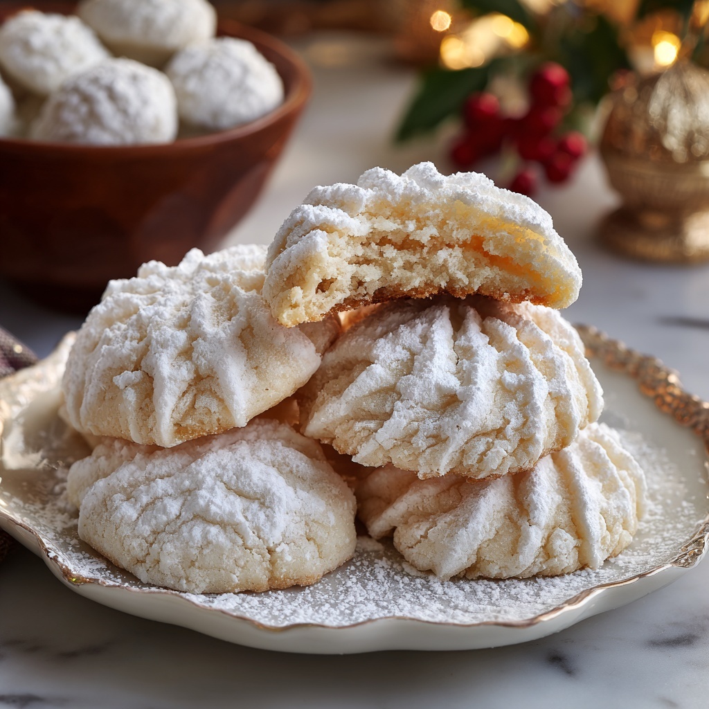 Sweetened Condensed Milk Snowball Cookies Recipe - Recipe Image