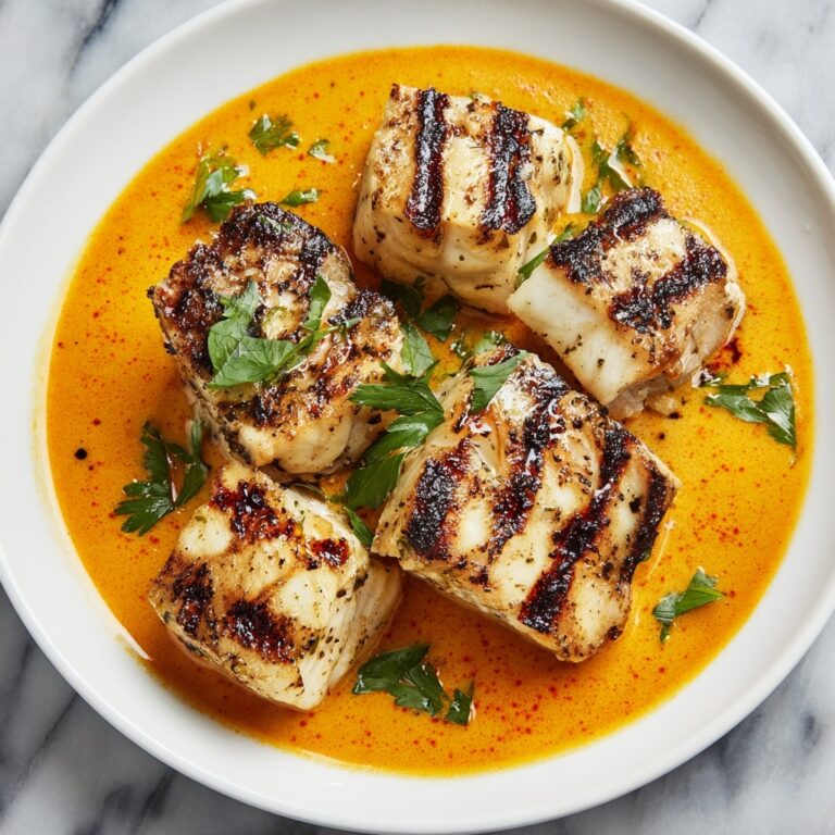 Grilled Cod with Romesco Sauce Recipe