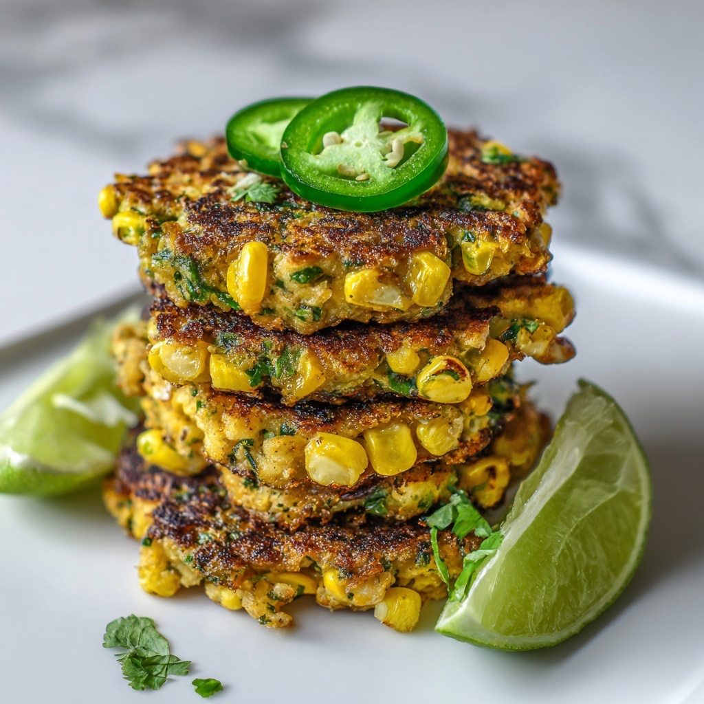 Mexican Corn Cakes with Jalapeño and Lime Recipe - Recipe Image