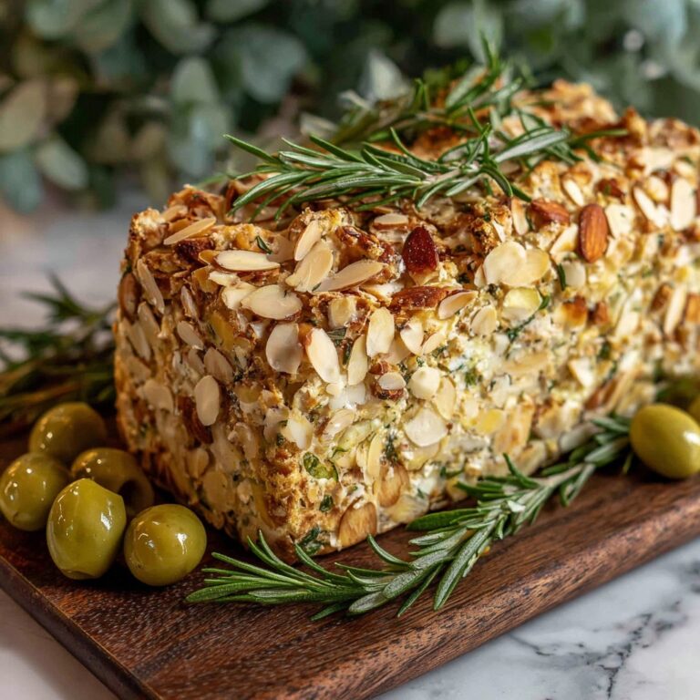Mediterranean Olive Tapenade Cheese Log Recipe