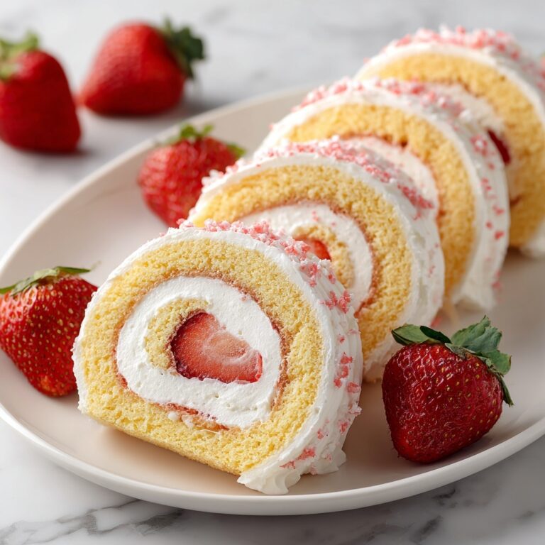 Strawberry Shortcake Cheesecake Dessert Sushi Rolls Recipe