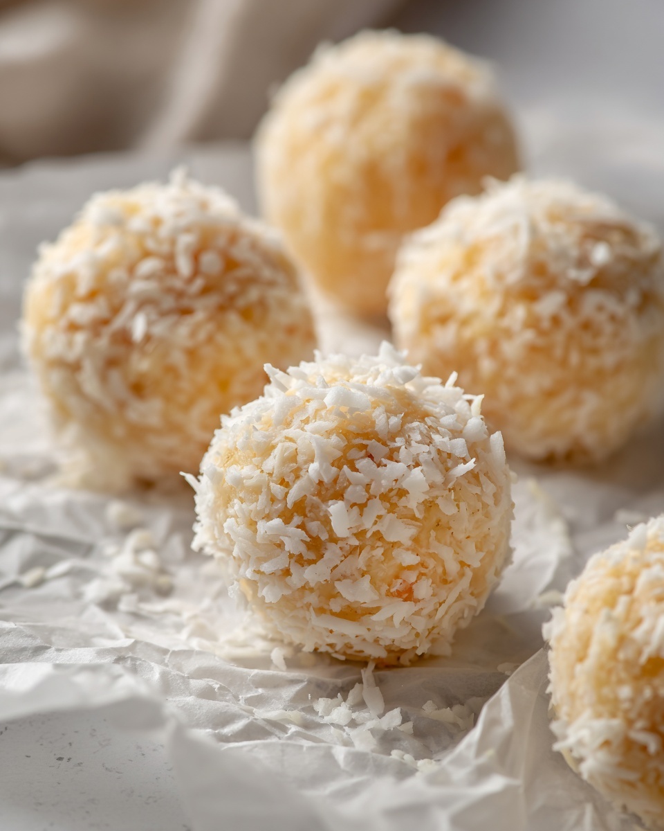 Snowballs Coconut Fudge Truffles Recipe - Recipe Image