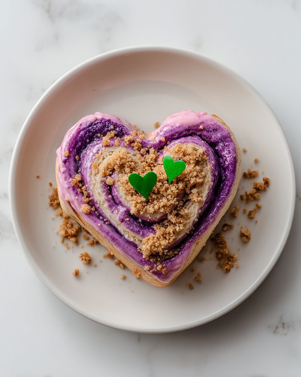 Heart-Shaped Cinnamon Rolls Recipe - Recipe Image