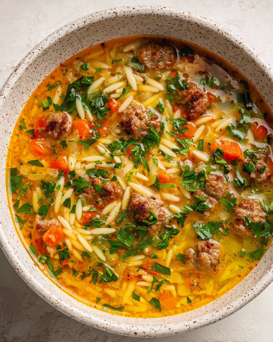 Marry Me Sausage Orzo Soup Recipe - Recipe Image