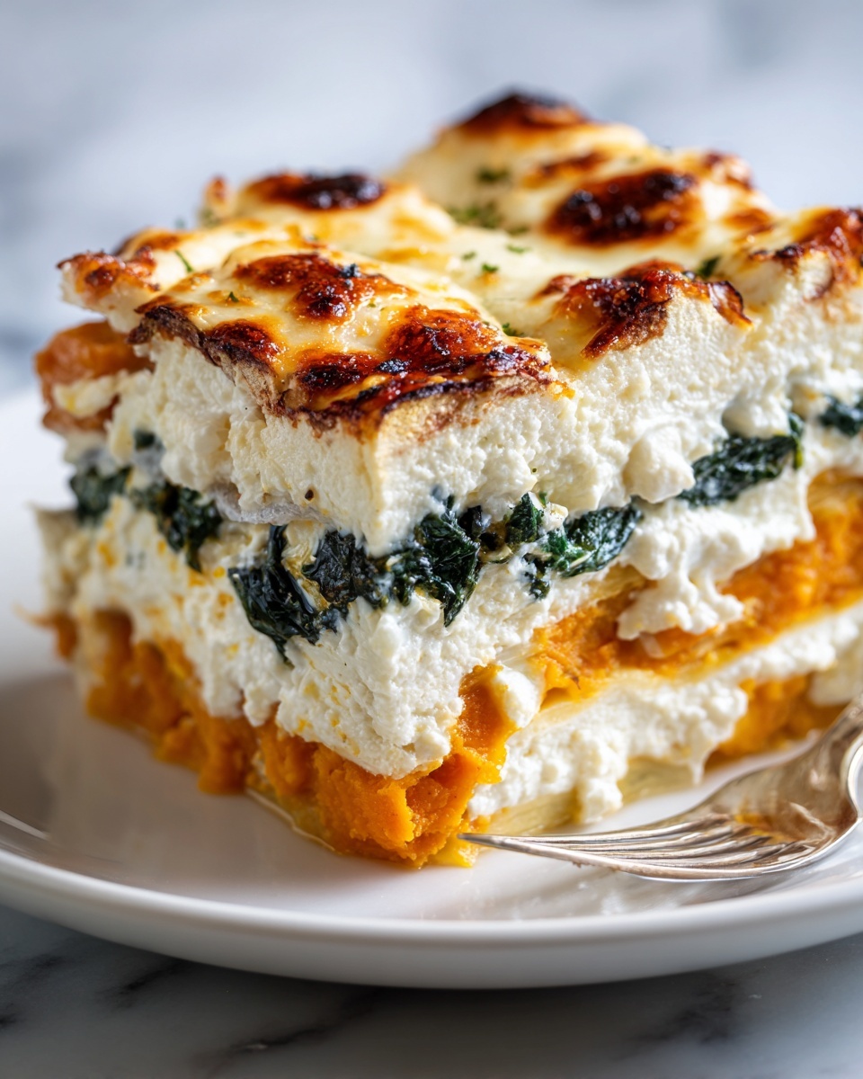 Sweet Potato and Spinach Layered Casserole Recipe - Recipe Image