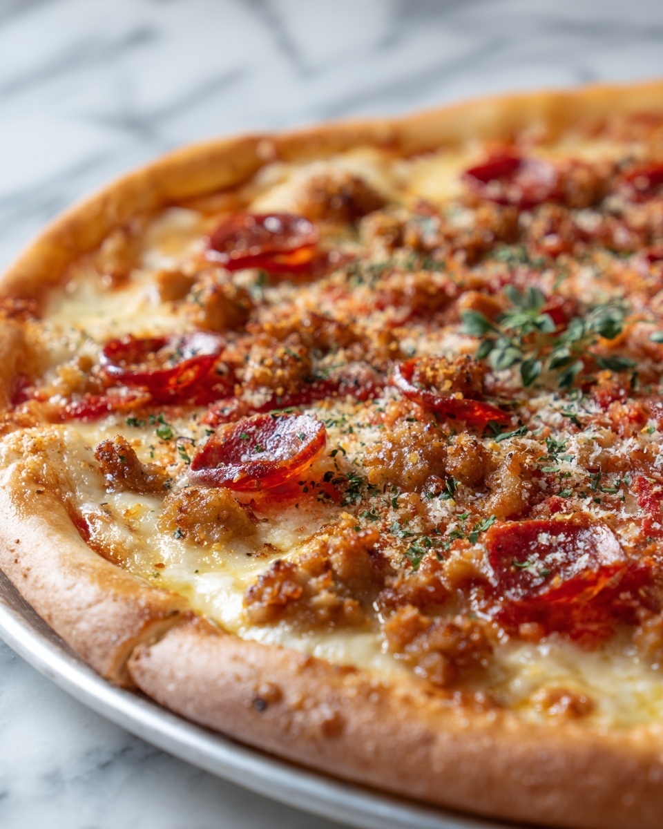 Meat Lovers Pizza Casserole Recipe - Recipe Image