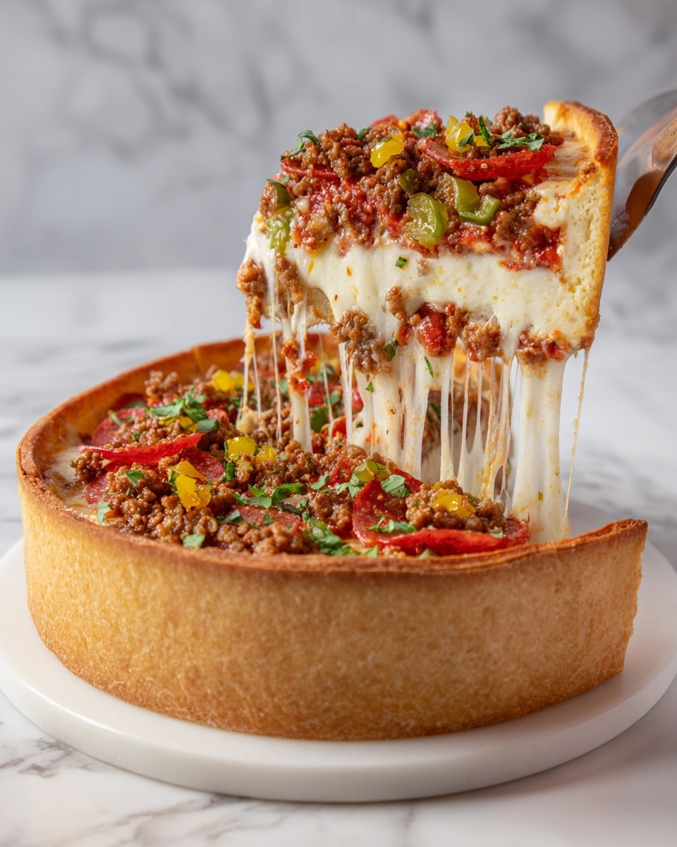 Deep-Dish Pizza Pie Recipe - Recipe Image