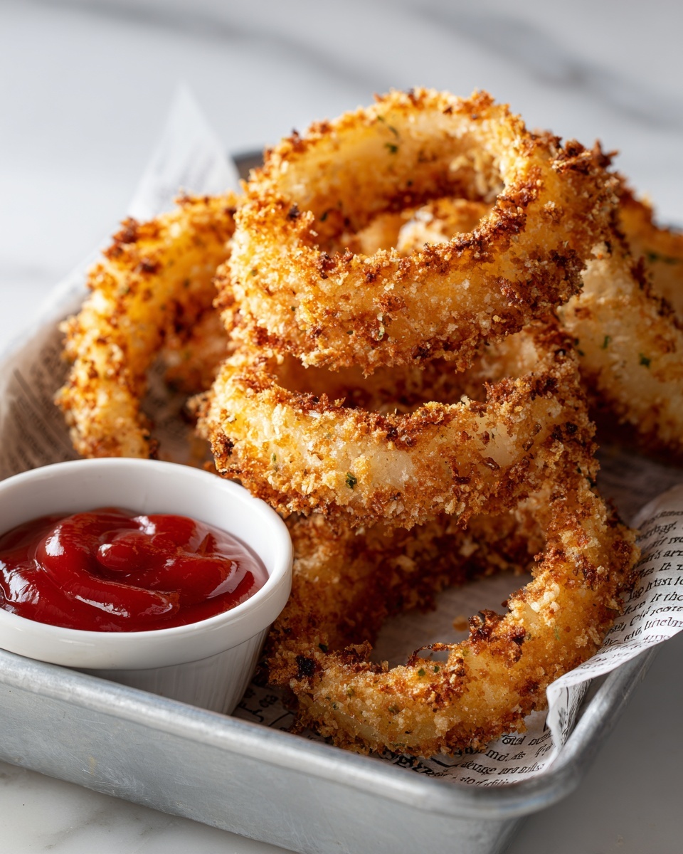 So Crispy Fried Onion Rings Recipe - Recipe Image
