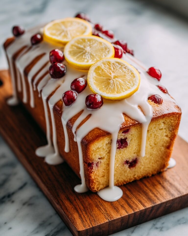 Lemon Rhubarb Loaf with Glaze Recipe