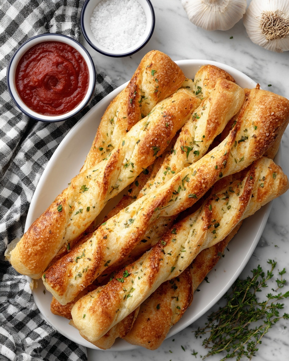Garlic Herb Breadsticks Recipe - Recipe Image