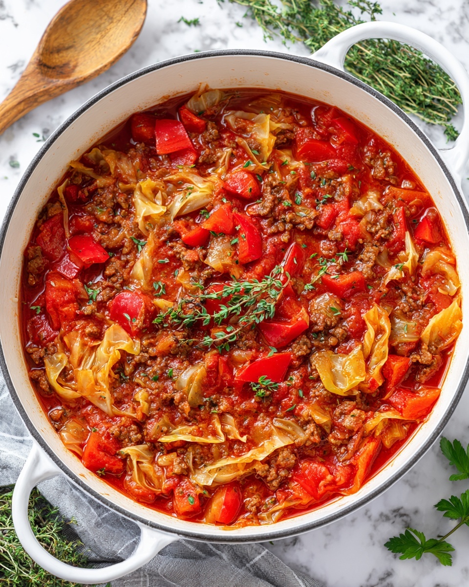 Mediterranean-Style Unstuffed Cabbage Rolls Recipe - Recipe Image