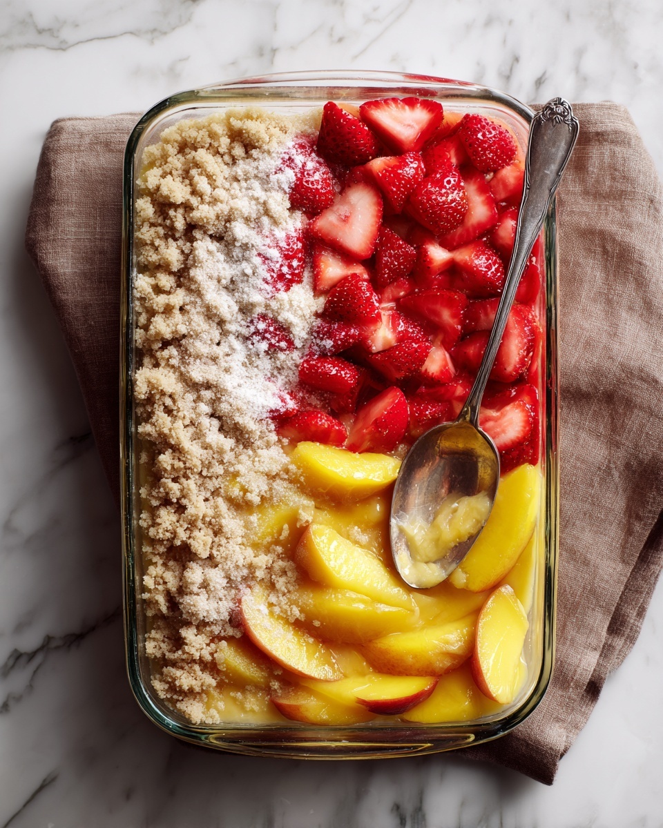 Peach Strawberry Crisp Recipe - Recipe Image