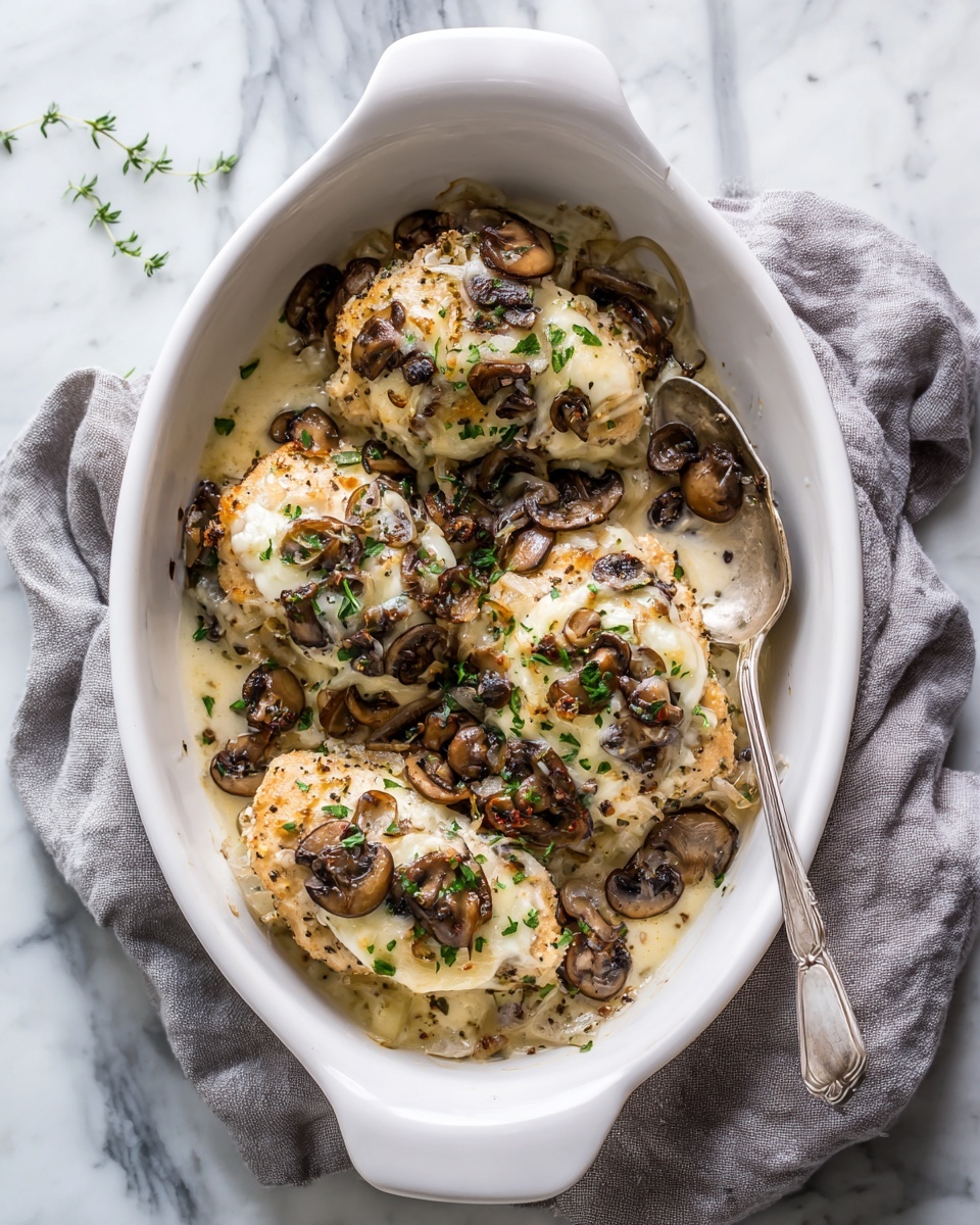 Baked Chicken with Mushrooms Recipe - Recipe Image