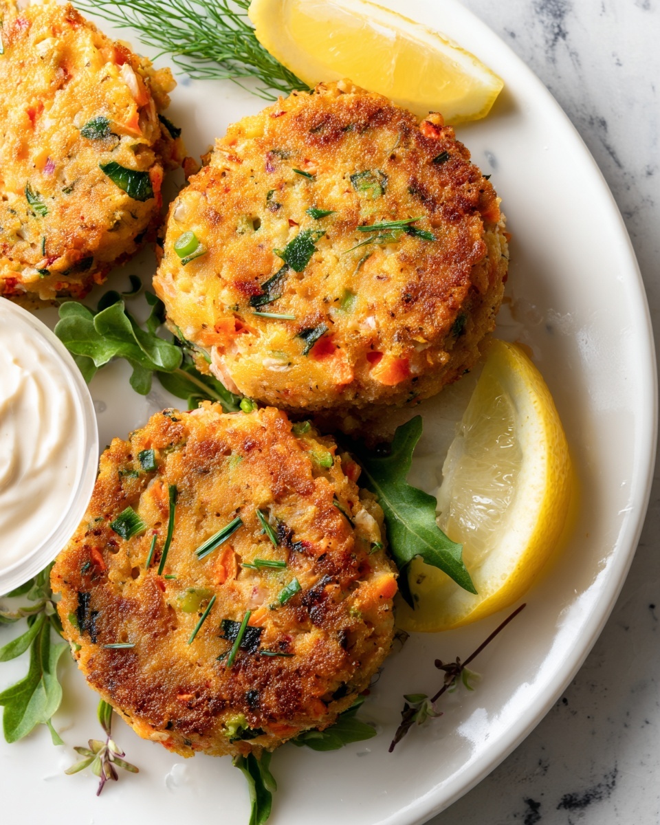Lemon-Infused Salmon Cakes with Parsley Recipe - Recipe Image
