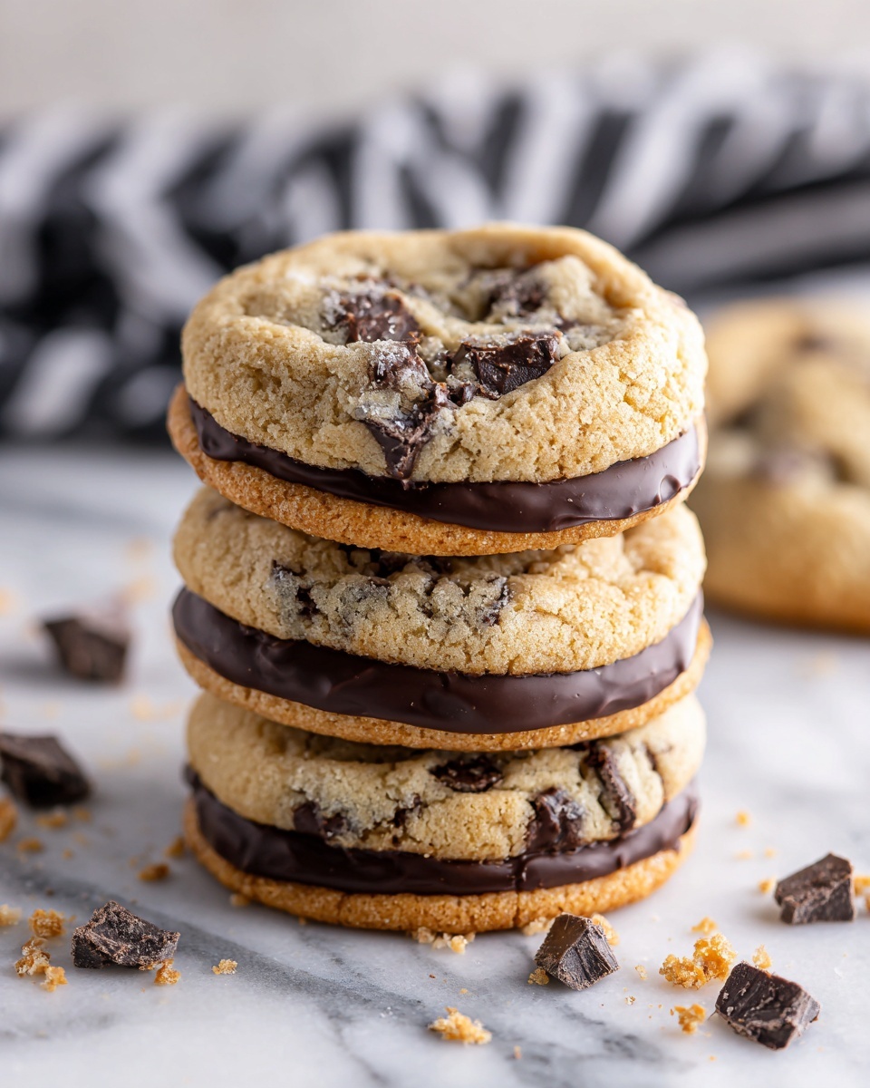 Jacques Torres' Dipped Chocolate Chip Cookies Recipe - Recipe Image