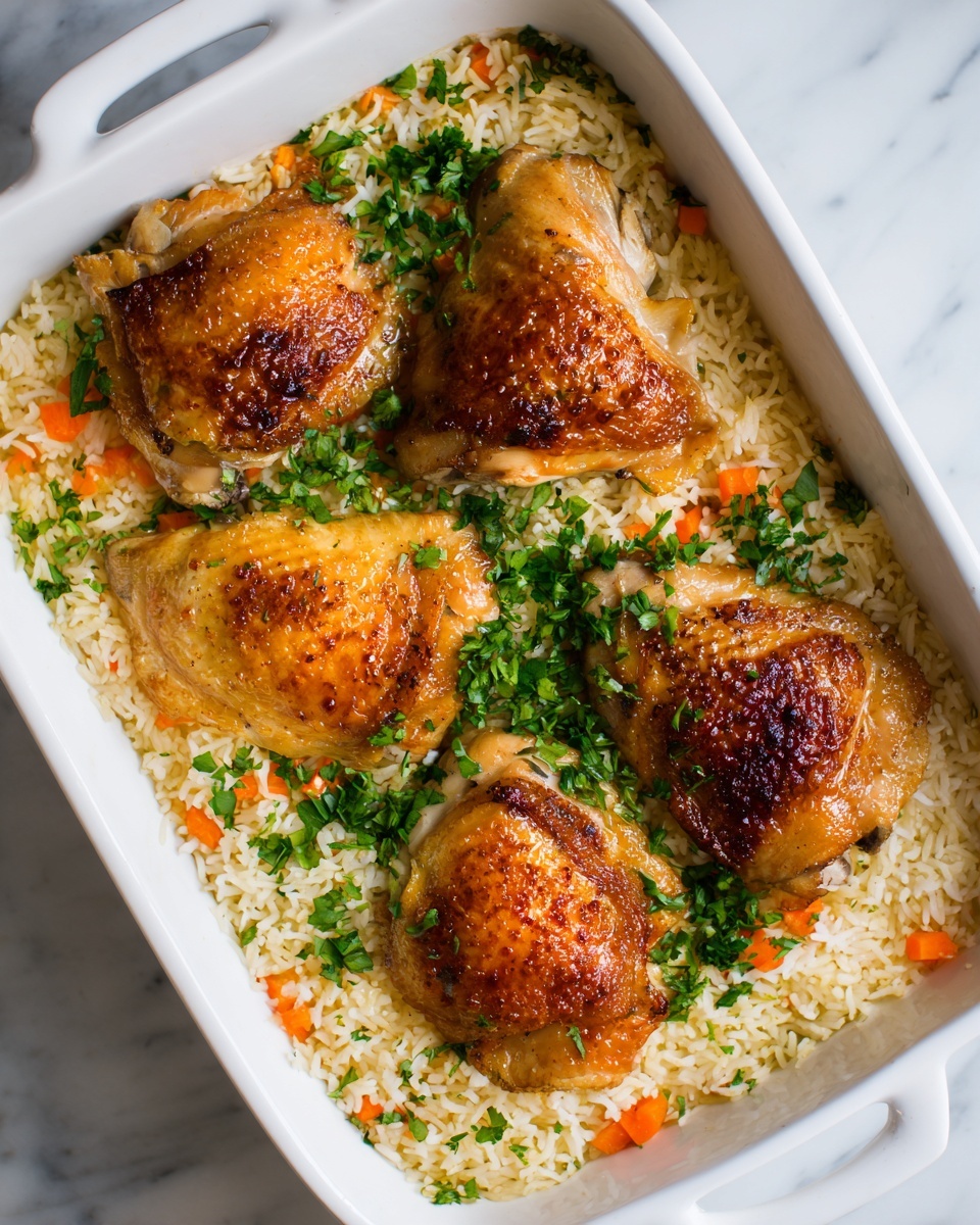 No Peek Chicken & Rice Casserole Recipe - Recipe Image