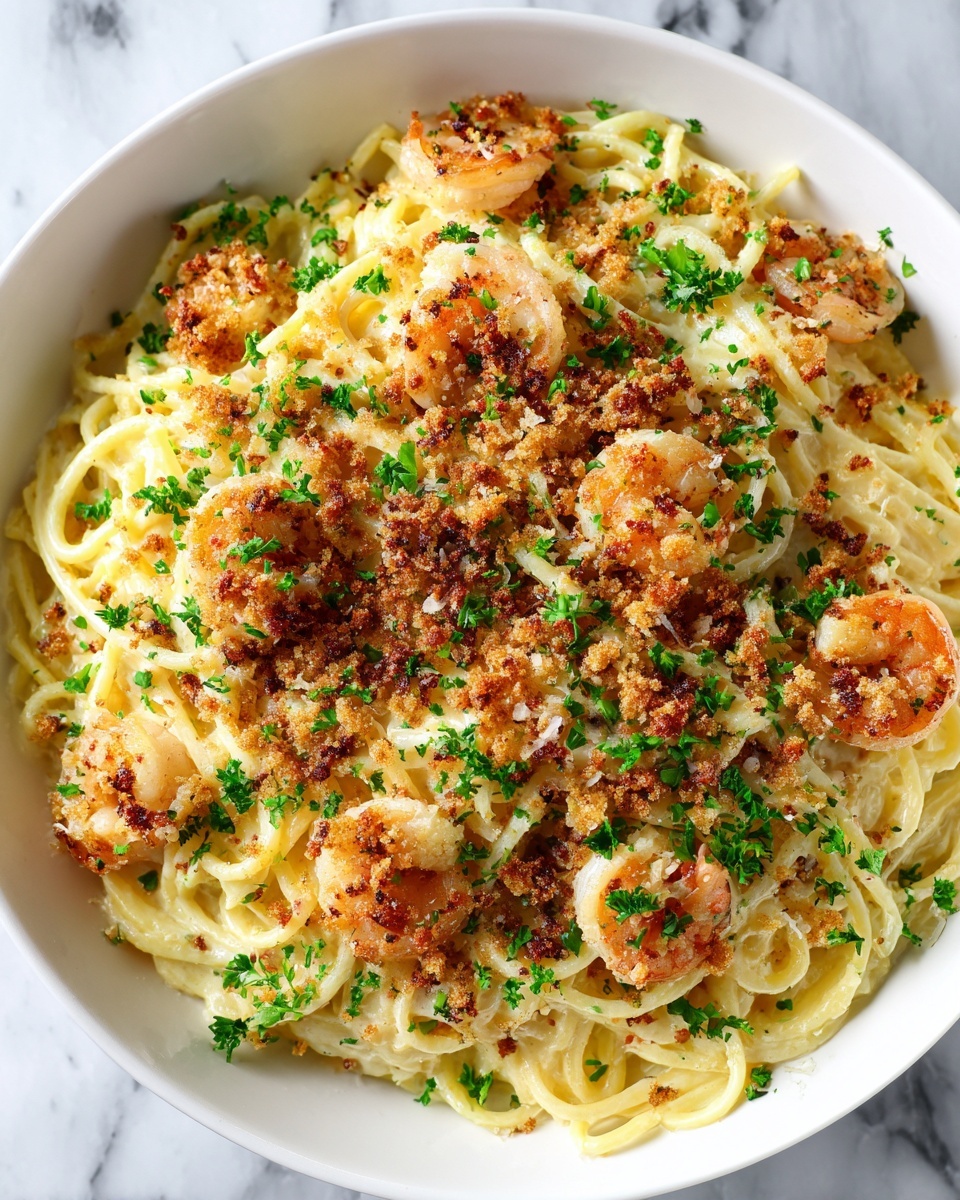 Mouthwatering Creamy Chilli Garlic Prawn Pasta Recipe - Recipe Image