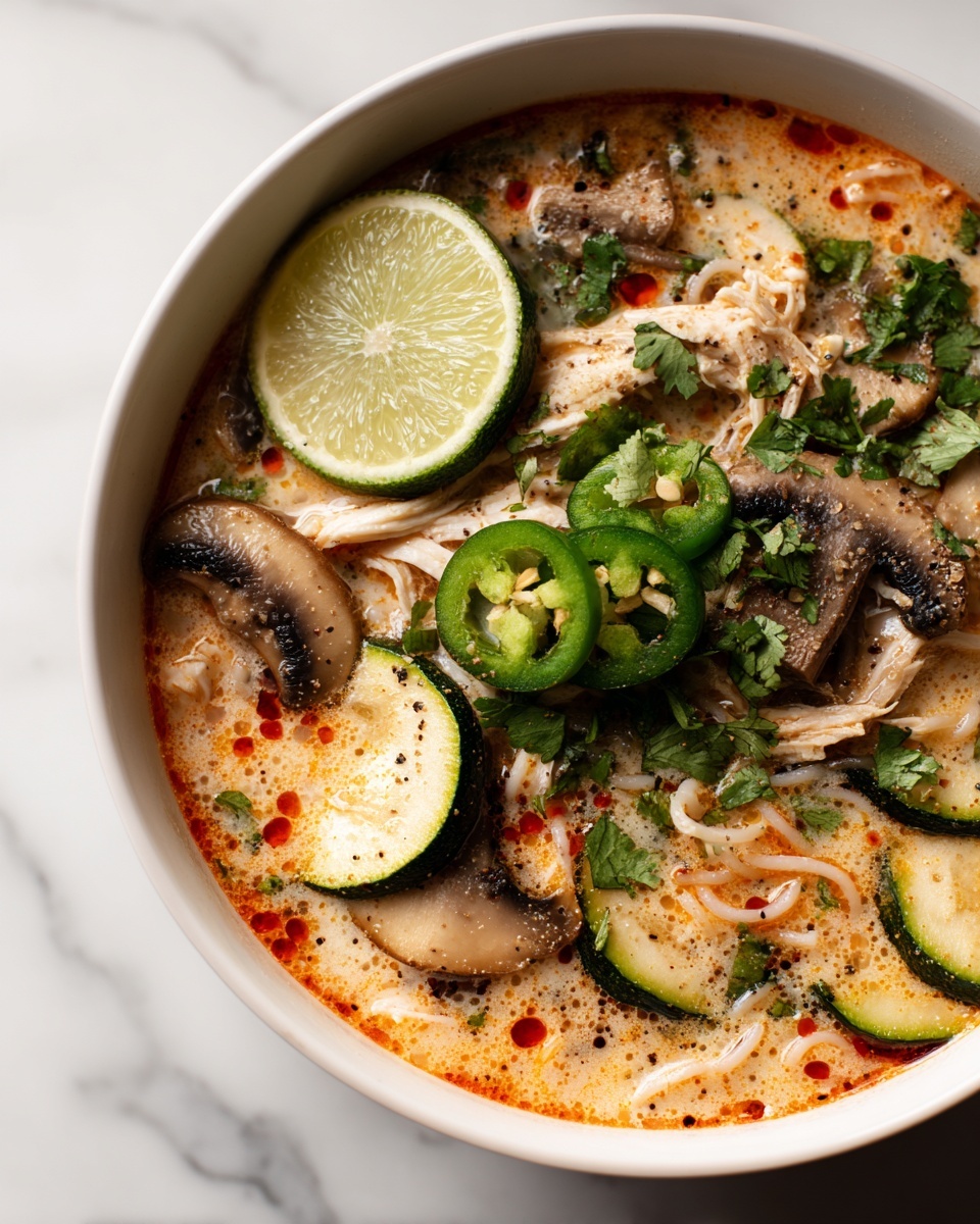 Easy Thai Chicken Curry Soup Recipe - Recipe Image