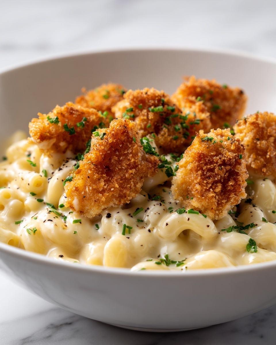 Honey Pepper Chicken Mac and Cheese Recipe - Recipe Image