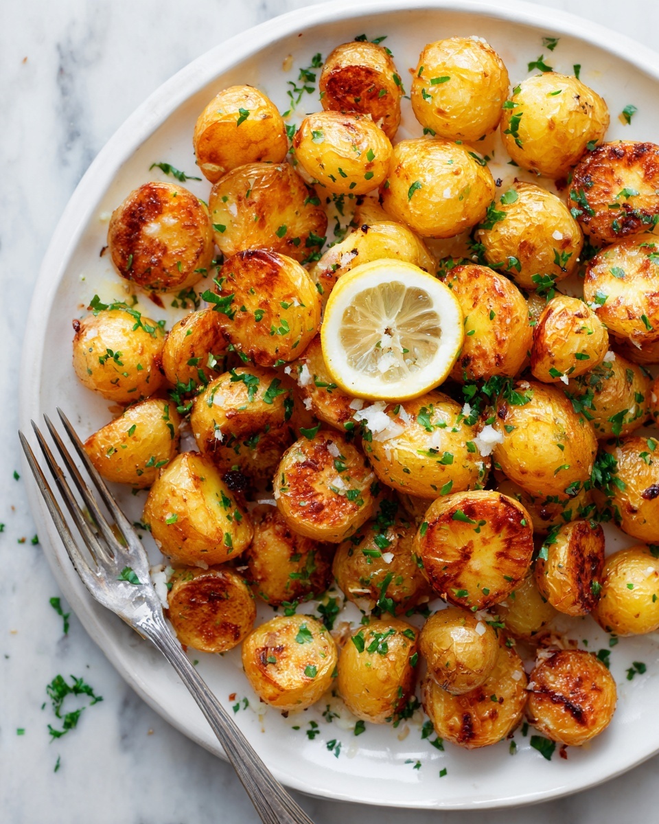 Greek Feta Roast Potatoes Recipe - Recipe Image