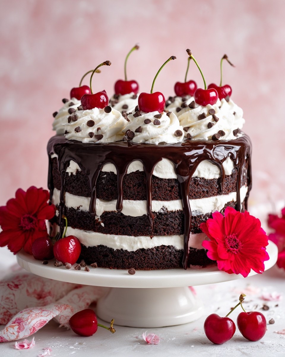 Mile-High Black Forest Cake Recipe - Recipe Image