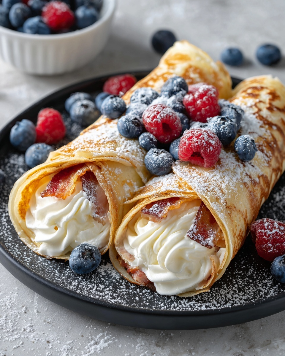 Cheesecake Crepe Roll-Ups Recipe - Recipe Image
