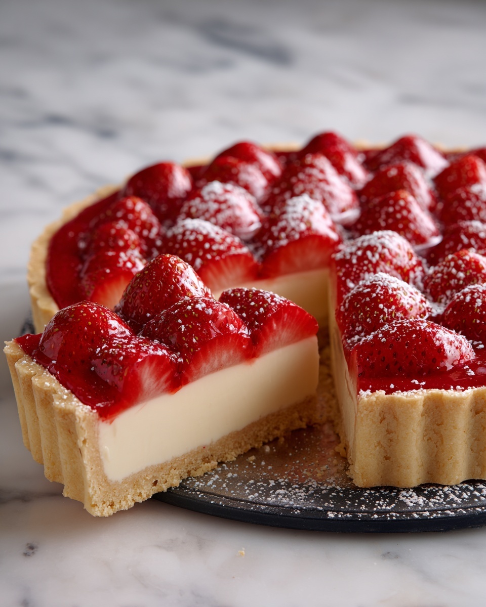 Traditional French Strawberry Tart Recipe - Recipe Image