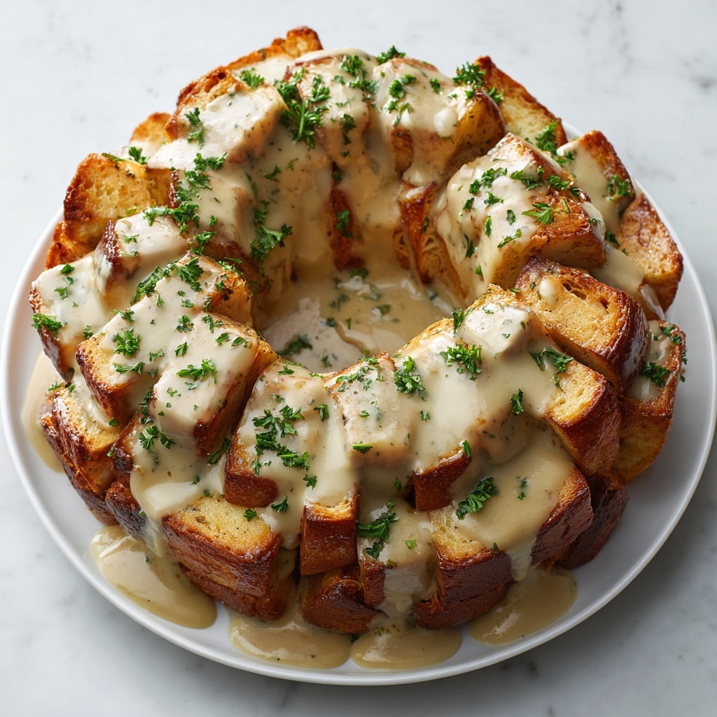 Chicken Alfredo Monkey Bread Recipe - Recipe Image