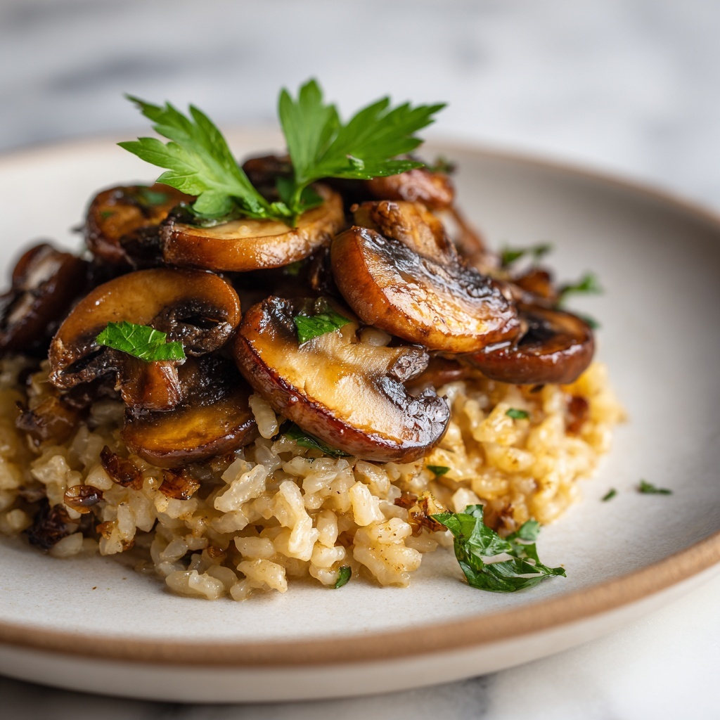 Farro with Wild Mushrooms Recipe - Recipe Image
